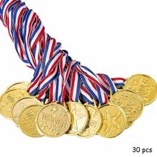 10/30pcs Gold Plastic Small Medals, Multi-Item Party Favor Pack, Portable Pentagram Design, Durable PP Material, Perfect For Parties, Games, Sports Events And Costume Performances, Ideal For Games And Celebrations, Sports Competitions, Talent Shows, Spelling Bees, Birthday Parties, Group Activities, Holiday Gatherings, Back To School, Singles Parties, Party Supplies, Party Favors, Competition Medals, Party Medals, Gifts For Men - Multicolor - View 11