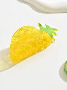 1个小众创意水果爪夹，亚克力发夹，可爱发爪，女士发饰，适合休闲时尚发夹，优雅发卡，女士发饰 - 彩色 - 查看 12