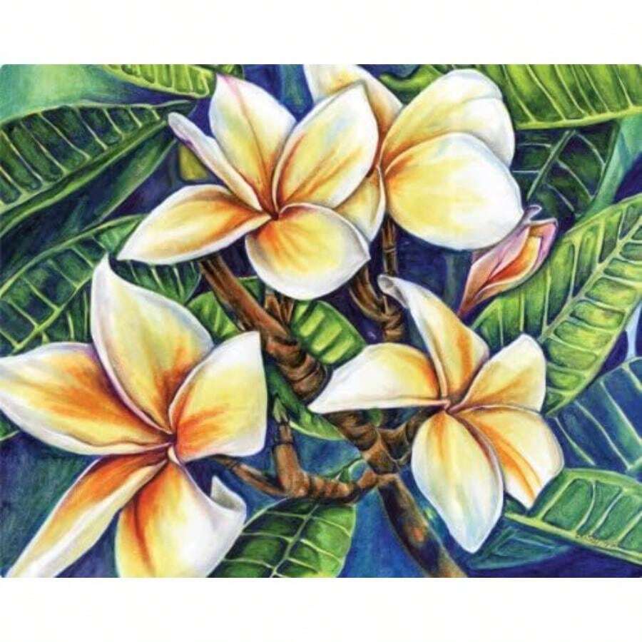 Tabla de cortar flexible y antideslizante Magic Slice de Zelda Wisdom, , 30.48 cm x 38.1 cm, 1(Plumeria) - Multicolor - Ver 1