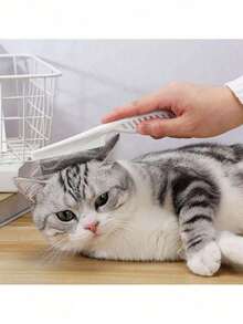 1pc Deep Scalp Cleansing Comb, Small Teeth Dandruff & Lice Brush, Long Handle Beauty Comb, Cat Deshedding Brush, Dog Grooming Tool, Multi-Function Comb, Brush, Hair Brush, Edge Comb, Hair Brush, Comb, Hair Brush, Detangling Brush, Ball-Shaped Brush, Mini Hair Brush, Hair Brush Set, Wooden Comb, Hair Brush Comb, Hairstylist, Hair Styling Tools, Hair Care Products, Hair Accessories, Brush, Back Brush - Multicolor - View 2