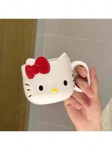 Sanrio 1个三丽鸥Hello Kitty马克杯 - 可爱的树脂牛奶杯，适合日常使用，也是办公室或家居的完美礼物 - 生日、圣诞节、新年、情人节和夏季的完美杯子/马克杯/咖啡杯/牛奶杯/茶杯/水杯 - 彩色 - 查看 8