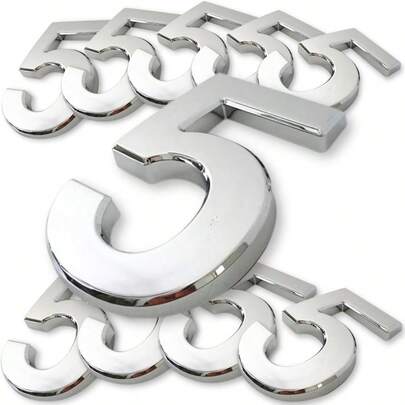 COLORBIRD ドア 番号 数字 シール ナンバープレート 立体 表札 ステッカー おしゃれ ロッカー 番号シール ブロンズ