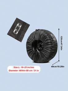 汽车轮胎罩 – 防水、防尘、防紫外线，适用于备胎、雪地胎和普通轮胎，采用 210D 牛津布面料，带工具袋、可调节扣环和收纳袋，备胎罩，轮胎保护罩 - 彩色 - 查看 16