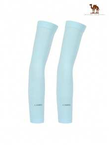 CAMEL CROWN Women's Sun Protection Arm Sleeves, Lightweight UV Protection Cycling Arm Sleeves, Summer - Light Blue - View 2