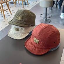 Schnell trocknende atmungsaktive Baseballmütze mit kurzem Schirm Unisex Arbeitskleidung Vielseitige weiche Hip-Hop Entenschnabelmütze für Frauen mit weichem Schirm - Beige - Übersicht 3