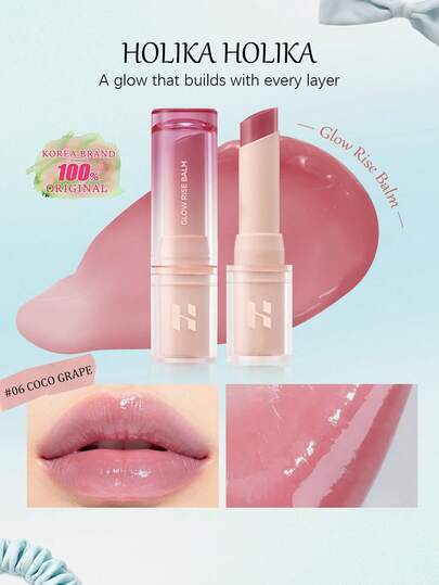 HOLIKA HOLIKA 4.5g/0.15oz Shiny Glossy Solid Lip Gloss, Creamy Lip Balm To Lip Tint, High Shine Lip Color, Moisturizing Non-Drying, Jelly Makeup Effect, Cute Korean Makeup Style, K-Beauty