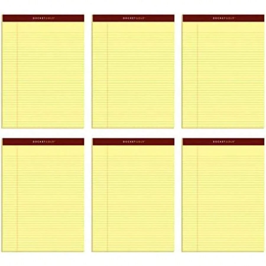 Tops Docket Gold Bloc de notas, ,(Angosto Canario) - Multicolor - Ver 1