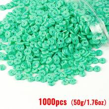 1000/2000/3000pcs Soft Clay, Ideal For DIY Jewelry Crafts, Home Creativity Daily DIY To Enrich Life, Make Bracelets, Necklaces, Beading, Holiday & Valentine's Day Gifts