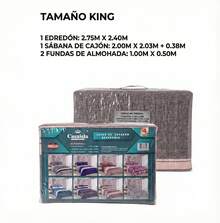 Casaisla Home Collection Juego de Edredón Reversible 4 Piezas con Sábana de Cajón y Fundas de Almohada (Matrimonial y King Size) Seleccione Tamaño y Diseño - Marrón Mocha - Ver 8