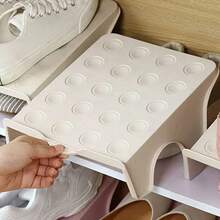 1pc Shoe Rack Extender | Double-Layer Non-Slip Shoe Organizer, No Installation Required Layered Storage Shelf For Entryway And Closet, Space-Saving Footwear Organizer That Boosts Organization And Accessibility, Durable Construction, Anti-Slip Surface, Fits All Seasons Closet Plan, Stackable Design For Compact Homes, Lightweight And Portable, Ideal For Hallway, Bedroom - Multicolor - View 11