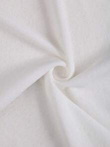 Y2K 弹力透视长袖圆领修身T恤 - 白色 - 查看 7