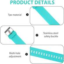 Activity Tracker Compatible Wristbands for Men and Women, Multicolor Bands for Smart Bracelet, Ideal for Fitness Tracking - como en la foto - Ver 7