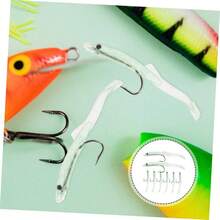 8 Piezas Seuelos de Pesca de Brillantes Kit para Agua y Cebos Artificiales Herramientas de Pesca Reutilizables - Verde claro - Ver 9
