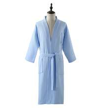 1pc Terry Velour Plain Collar Robe, Bathrobe, Loungewear, Home Wear, Soft, Absorbent, For Bathroom, Bedroom, Swimming Pool Back To School - White - View 12