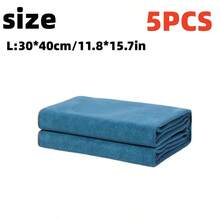 Dickes saugfähiges Auto-Wasch-Handtuch, extra großer Glasreinigungspinsel Auto-Reinigungstuch. Auto-Innenraum-Reinigungstuch (Handtuch mit zufälligem Buchstabenmuster) - Verschiedenfarbig - Übersicht 15