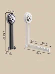 غسيل مثبت على الحائط بشفاط غير مرئي، مصمم بشكل جميل، مصنوع من معدن وبلاستيك ABS عالي الجودة، شفط قوي، ثقيل الاستخدام، تصميم الفتحات يمنع سقوط الملابس، تخزين بسيط، الغسيل القابل للسحب بشفاط يمكن طيه، مناسب للشرفة والحمام وحافة النافذة والغرفة وغيرها من المناظر اليومية