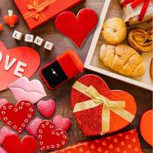 12pcs Valentine's Day Cookie Cutter Set - Lips, Hearts, High Heels, Crowns, Linked Hearts, Stainless Steel Baking Molds For Valentine's Day & Anniversary - Silver - View 7