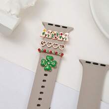 4pcs/Set Lovely Decorative Rings For Apple Watch Bands, Smartwatch Accessory, Thanksgiving Holiday Gift (Watch Band Not Included) - one-size - View 9