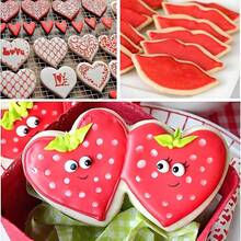 12pcs Valentine's Day Cookie Cutter Set - Lips, Hearts, High Heels, Crowns, Linked Hearts, Stainless Steel Baking Molds For Valentine's Day & Anniversary - Silver - View 9