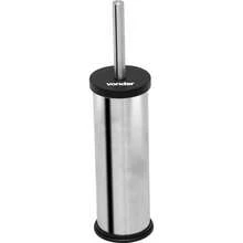 Lixeira redonda 5 litros inox cinza com escova sanitária VONDER - Amarelo - Visão 5