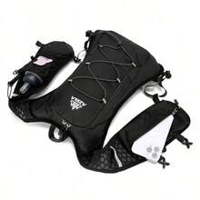 Running Hydration Vest With 1pc 500ml Soft Flask, Lightweight Hydration Pack, Running Vest For Women Men,Running Vest With Water Bottles, Hydration Vest With Storage Function, Adjustable Straps For Trail Running, Marathon, Cycling