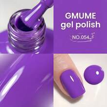 Dreamy Violet Gel Nail Polish 7.5ml - Bright Purple Soak Off UV/LED Gel Varnish, High Gloss & Matte Effect Nail Art Lacquer (No.054) - 紫羅蘭色 - 查看 2