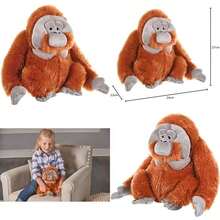 Wild Republic Orangután Masculino, Cuddlekins, Animales de Peluche, 30 cm Regalo Recién Nacido, Peluches para Niños, Juguete de Peluche, Peluches para Niñas, Relleno Elaborado con Botellas Recicladas(Orangután masculino) - Multicolor - Ver 1