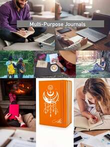 定制笔记本，带名字的定制笔记本，口袋大小的螺旋笔记本，定制日记本，工作笔记本，小型笔记本，书本日记，写作日记本，空白笔记本，日记本，点阵笔记本，男士日记本，斋月礼物，适合办公室、家庭、学校或节日送礼 - 彩色 - 查看 8