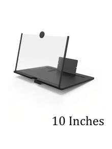 12英寸高清手机屏幕放大器，带可折叠支架，观看稳定，适合在家或旅行时观看电影、视频和玩游戏，兼容所有智能手机，便携式设计，办公娱乐两相宜，是馈赠亲朋好友的理想之选。