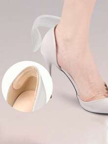 1 Pair Silicone Anti-Friction Shoe Heel Grips, Soft Cushion Prevents Slipping, Suitable For Women High Heels