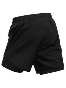 2pcs Plus Size Men's Sports Shorts, Loose Breathable Fitness Running Pants, Summer Casual Sports Shorts For Overweight Men, Suitable For Basketball And Football Training - Multicolor - View 3