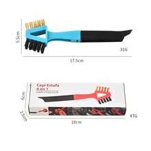 1pc Manual Steel Wire Cleaning Brush, Suitable For Stove, Oven, Grill, Degreasing, Household Cleaning Tools - Multicolor - View 6