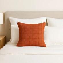 Macrame Cotton Ribbon Cushion Cover Boho Chic Rustic Trance Modern 45CM X 45CM - Terracotta - View 9