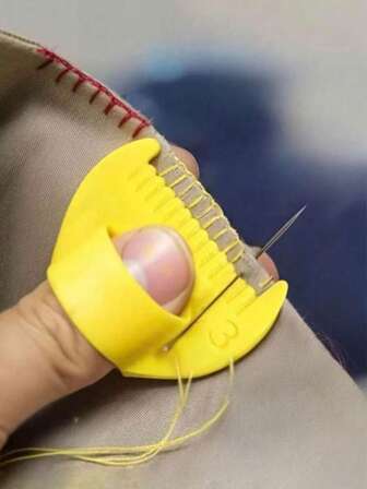 Kit de costura, herramientas de costura fáciles - Clips de costura de plástico duradero con borde, adecuados para principiantes y personas mayores, con espaciado de 3 mm, excelentes para proyectos de manualidades DIY, accesorios de costura/diseño ergonómico/superficie lisa, costura de ropa y telas, otras herramientas de costura