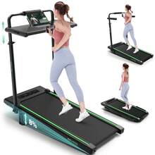 Ancheer 2-In-1 Under Desk Treadmill, Portable Treadmill With Adjustable Incline, Running Machine For Home Office, Easy To Move And Storage - 綠色 - 查看 7