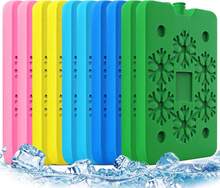 10PCS Hielos Reutilizables para Lonchera, Multicolor Ice Pack, Talla XL, Apto para Hielera Portatil, Lonchera Termica, Hielera, Campings, ?Mantener los Alimentos Fríos! - negro - Ver 1