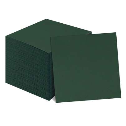 20pcs/Set, 40pcs/Set, 60pcs/Set Thick & Soft Absorbent Dark Green Solid Color Party Napkins, 2-Ply Soft Paper Napkins, 33cm*33cm When Unfolded, Suitable For: Wedding, Tea Party, Birthday Party Decorations, Party Decorations, Party Supplies, Holiday Decorations, Holiday Supplies
