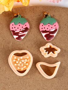 Valentine's Day Jewelry Clay Tools, Fruit Clay Cutters, Suitable For DIY Earrings, Pendants, Bow Clay Earrings Jewelry Making Set, Polymer Clay Jewelry Cutters - Polymer Clay Mold - View 7