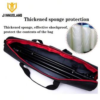 Bolsa de transporte para trípode de fotografía JINNUOLANG, estuche para trípode de cámara, bolsa de almacenamiento de trípode portátil con acolchado grueso