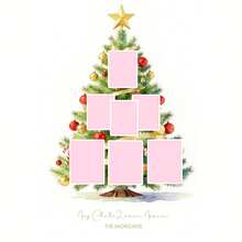 Plantilla editable descargable digitalmente de collage de fotos de póster de árbol de Navidad - Multicolor - Ver 11