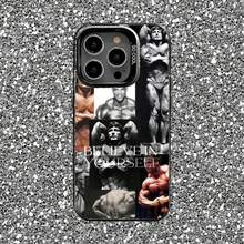 Funda de Teléfono de Gimnasio de Fitness y Culturismo para 17,16,15,14,13,12,11,Pro,Max,Plus, Cubierta Mate Negra a Prueba de Golpes - z3 - Ver 7