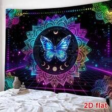 1 buc tapiserie cu imprimeu de fluturi, tapiserie decorativă de perete pătrată modernă din poliester, potrivită pentru camera de zi și dormitor - Multicolor - Vizualizare 8