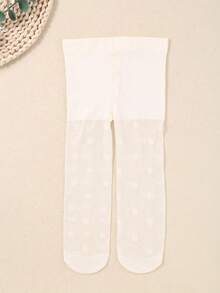 婴儿花卉提花网眼踩脚裤——度假季的理想之选，完美搭配法式乡村风格服装