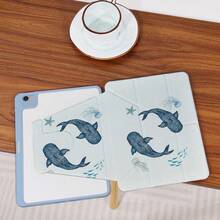 360°旋转iPad保护套，带Y型折叠支架，高清UV印刷，兼容iPad 11（2025款）、iPad Air 11/13（2025款M3）、iPad Air（M2）11/13英寸、iPad Air 4/5/6 10.9英寸、iPad Pro 11英寸、iPad Pro 12.9英寸、iPad 10.2英寸、iPad第九/十代及其他多种型号。保护套设计，多角度调节，六向支架摆放，内置笔槽，透明后盖，防摔保护，自动唤醒/睡眠功能。 - 彩色 - 查看 3