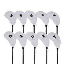 10pcs Golf Club Head Covers, Multi-Style Iron Club Leather Headcovers, High Quality Golf Club Head Protector Caps/Golf Club Covers/Iron Club Headcovers - Multicolor - View 11