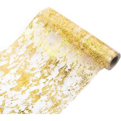 1/2/3 Piecespack, 11.0 2* 108.27 / 196.85 Inch Gold Foil Table Runner, Glitter Table Runner, Suitable For Christmas, Thanksgiving, Valentine's Day, Weddings, Bridal Showers, Birthday Parties, Banquets, Graduations, Anniversaries, Afternoon Tea, And Centerpiece Decorations.