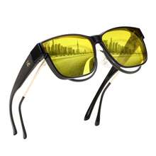 KooKeg Night Vision Driving Glasses Anti Glare Fit Over Glasses For Men Women Polarized Nighttime Glasses CK0250 - 008 - Xem 8