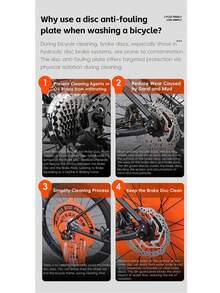 WEST BIKING Bicycle Disc Brake Protection Plate Cleaning Shield Mountain Road Bike Cassette Brake Wash Guard Cover Tool