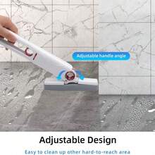 1pc Portable Mini Cleaning Mop, Self-Wringing Squeeze Mop, Mini Cleaning Mop, Car Cleaning Mop With Expandable & Compact Space-Saving Design, Hand-Free Strong Absorbent Wet And Dry Cleaning, Manual, Self-Cleaning, Multi-Functional, Suitable For Bathroom, Kitchen, Desk, Tabletop, Furniture - Multicolor - View 3
