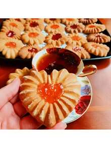 1个3D木质饼干模具，适用于DIY烘焙，浮雕饼干模具，适合制作姜饼、翻糖饼干，也可用于婚礼、生日、情人节、母亲节、新年等场合。 - 彩色 - 查看 3